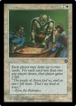 TRUCE x1 mtg NM Homelands 1 Rare - Image 1