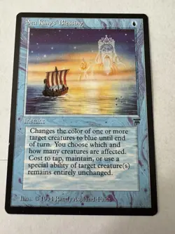 Magic The Gathering Sea Kings' Blessing (Legends) - Image 1
