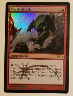Sneak Attack - Rare FOIL Promo NM - Judge Promo - Image 1