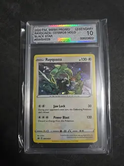 Pokemon Sword & Shield Black Star Promo Rayquaza SWSH029 AGS Legendary 10 2020 - Image 1