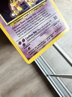 Pokemon TCG Alakazam Base Set Holo Card 1/102 Unlimited Rare - Image 5