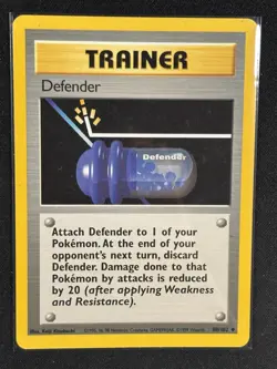 Pokemon - Defender 80/102 - Base Set Trainer - LP - Image 1