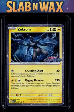 Pokemon tcg SV04: Paradox Rift Zekrom (stamped) #066/182 - Image 1