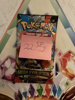 (HEAVY) 22.58g Pokemon TCG Mega Evolution Booster Pack (SEALED)✅ - Image 2