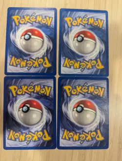 Set of 4 ERROR Base Set 68/102 Vulpix Pokemon HP 50 - Image 2