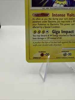 2007 Pokemon Diamond Pearl Electivire Holo Rare 3/130 Holo Bleed - Image 5