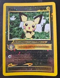 Pokemon Card - TCG Reverse Holo Promo Card Pichu #35 (M/NM) - Image 1