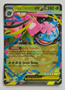 Pokemon TCG Mega Venusaur ex ME: Mega Evolution Black Star Promo 013 MEP - Image 1