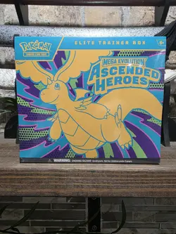 Pokemon Elite Trainer Box Mega Evolution Ascended Heroes Sealed ETB Bent Corner - Image 1