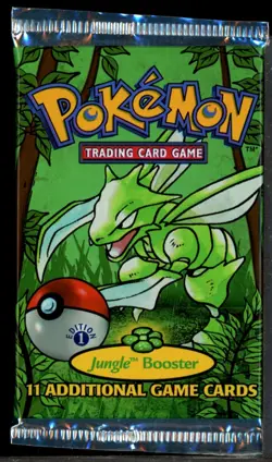 Pokemon TCG WOTC 1st Edition Jungle Booster Pack HEAVY 21.20g Scyther ART - Image 1
