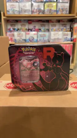 Pokemon Team Rocket Destined Rivals Tin Set of 2 Mewtwo And Nidoking - Image 2