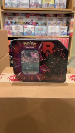 Pokemon Team Rocket Destined Rivals Tin Set of 2 Mewtwo And Nidoking - Image 3