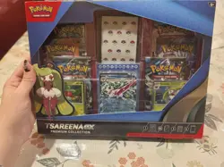 Pokemon TCG Tsareena ex Premium Collection Box, Factory Sealed, 6 Packs 🍀 - Image 1