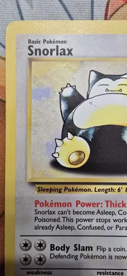 Snorlax 30/130 Non-Holo Pokemon Base Set 2 LP - Image 3