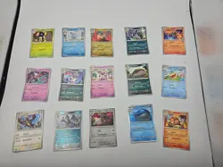 Pokemon TCG 108 CARD LOT W/ 2 SEALED 65 COUNT DECK PROTECTOR SLEEVES & TIN - Image 5