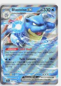 Blastoise ex 30/142 Double Rare Stellar Crown Pokemon Near Mint - Image 1