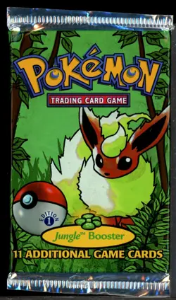 Pokemon TCG WOTC 1st Edition Jungle Booster Pack HEAVY 21.28g FLAREON ART - Image 1
