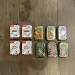 Pokemon TCG Prismatic Evolutions Booster Bundle (x4) And Expansion Tins (x6) - Image 1