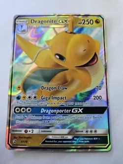 Dragonite GX 37/70 Holo Rare GX Dragon Majesty Pokemon - Image 2