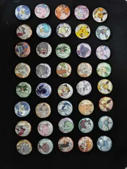 2026 Pokemon TCG S-Chinese Glaceon Jolteon Sylveon Pikachu Badge Lot*40#1 LU57 - Image 1