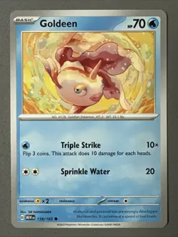 Pokemon TCG * Scarlet & Violet 151 Card * 118/165 Goldeen Common * FRESH PK - Image 1