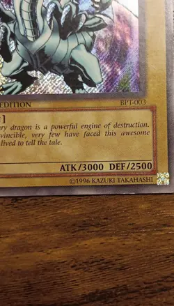 Konami Blue-Eyes White Dragon Secret Rare 2002 Tin Limited BPT-003 English - Image 4