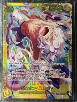 Monkey D. Luffy SEC EB04-061 One Piece Adventure on Kami’s Island OP15-EB04 NM - Image 3