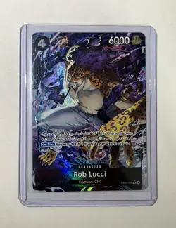 One Piece Rob Lucci EB04-048 Egghead/CPO Holo Character Card 6000 Power NM - Image 1
