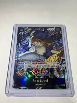 One Piece Rob Lucci EB04-048 Egghead/CPO Holo Character Card 6000 Power NM - Image 2