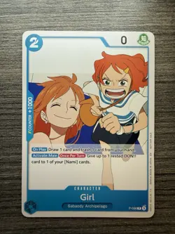 Girl (P-096) OP14 Release Event Promo One Piece TCG English Pack Fresh - Image 1
