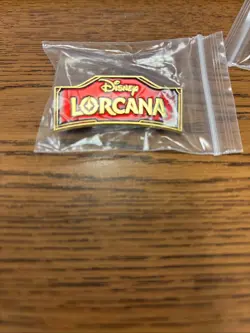 Disney Lorcana Pin Ruby - Red Logo Promo Exclusive - Image 1