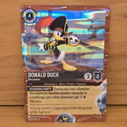 Disney Lorcana TCG Azurite Sea Donald Duck Buccaneer 15 / P3 Cruise Holo Promo - Image 1