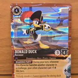 Disney Lorcana TCG Azurite Sea Donald Duck Buccaneer 15 / P3 Cruise Holo Promo - Image 2