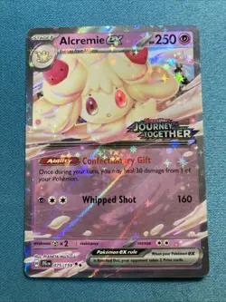 Alcremie EX Double Rare Pokemon TCG Card 075/159 Journey Together Near Mint - Image 1