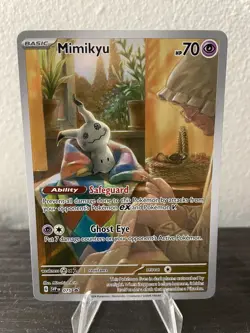 2023 Pokemon Mimikyu Black Star Promo Card S&V: Paldean Fates 075 - Image 1