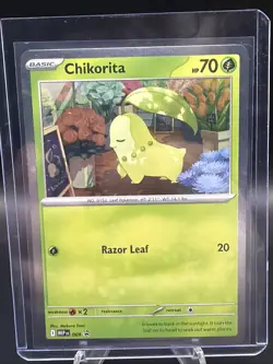 Chikorita 069 Cosmo Holo Swirl Promo - Perfect Order - Pokemon Card NM/M 🌀 - Image 1