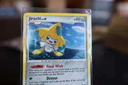 Pokemon Card Jirachi 7/111 Rising Rivals Holo LP - Image 2
