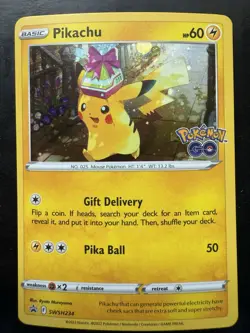 Pokemon Go Pikachu SWSH234 SWSH: Sword & Shield Promo Cards (NM) - Image 1
