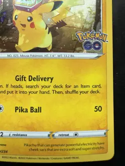 Pokemon Go Pikachu SWSH234 SWSH: Sword & Shield Promo Cards (NM) - Image 5
