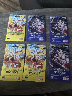 Bandai One Piece Card Game OP14/OP15 Booster Packs 6ct (12 cards) English - Image 1