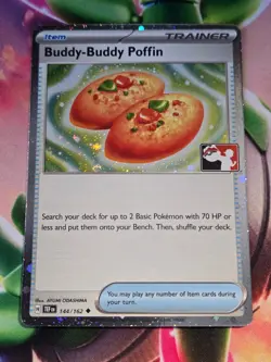 Buddy-Buddy Poffin Holo Cosmo Uncommon Prize Pack Series Cards 144/162 NM - Image 1