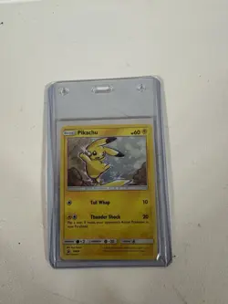 Pokemon Pikachu SM98 Promo Holo Card SM Set Tail Whap Thunder Shock 2017 - Image 1