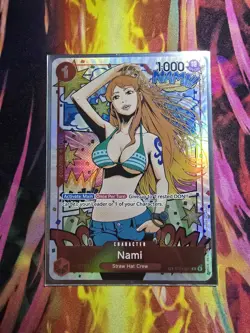 Bandai One Piece Card Game Nami ST01-007 Character Special Foil 1000 1c - Image 1