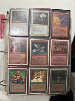 Magic The Gathering Lot HUGE FOLDER,.. 20 Pages,.. More than one card per slot!! - Image 1