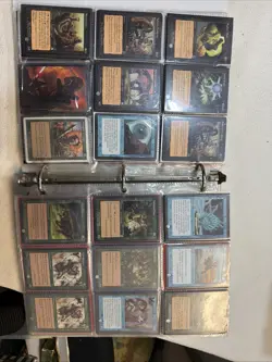 Magic The Gathering Lot HUGE FOLDER,.. 20 Pages,.. More than one card per slot!! - Image 5