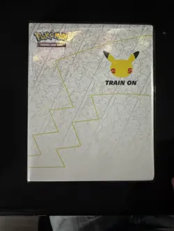 Pokemon 25th Anniversary First Partner Collector's Binder w/ jumbo Pikachu card 820650809606 - Image 1