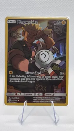 Pokemon TCG Magnemite Holo Secret Rare Card Cosmic Eclipse 242/236 - Image 1