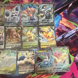 Pokemon V, VSTAR, VMAX Rayquaza, Pikachu, Leafeon Lot Sword & Shield - 16 Cards - Image 2