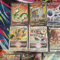 Pokemon V, VSTAR, VMAX Rayquaza, Pikachu, Leafeon Lot Sword & Shield - 16 Cards - Image 3