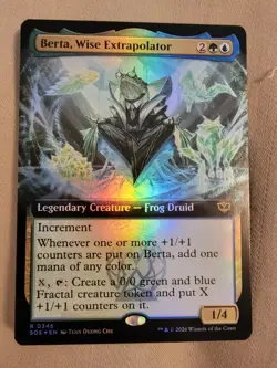 BRAND NEW Berta, Wise Extrapolator (Extended Art) Secrets of Strixhaven Foil - Image 1